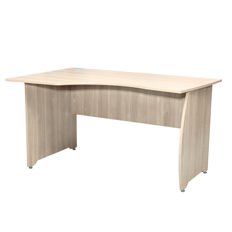 Письмовий стіл, кутовий, з отвором для проводів офісної техніки, матеріал каркасу - ЛДСП, АЛМАНТ, 1400х900х750 мм.